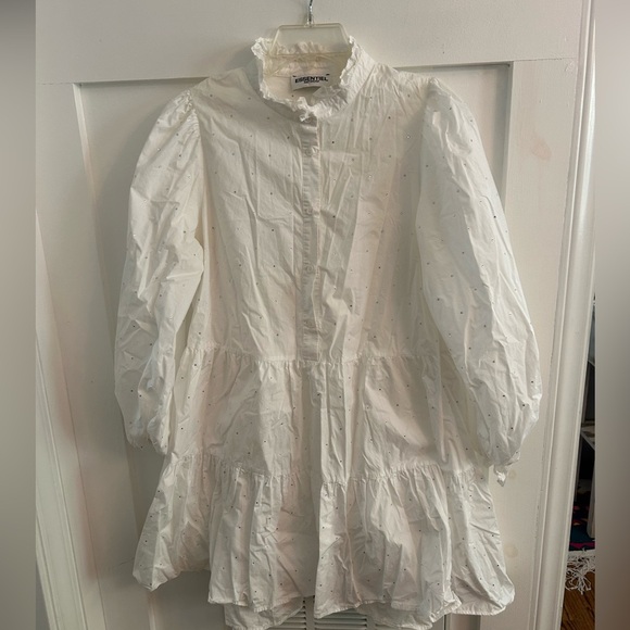 Essential Antwerp Popeline with White Rhinestones shirt dress - Picture 4 of 10